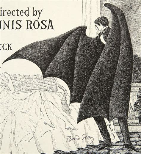 Hake's - “DRACULA” EDWARD GOREY DESIGNED AND SIGNED BROADWAY POSTER.