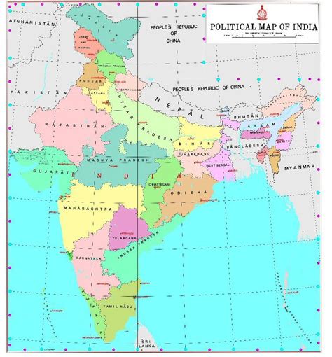 Check out new Political Map of India with 28 States, 9 Union Territories - The News Insight