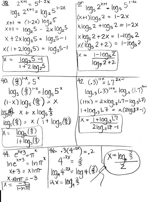 12 Exponential And Logarithmic Equations Worksheet / worksheeto.com