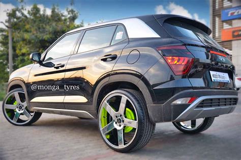 New Hyundai Creta Modified With 22 Inch Plati Aftermarket Alloys