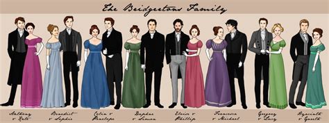 The Bridgertons Family | Personagens literários, Romance de época, Personagens de livros