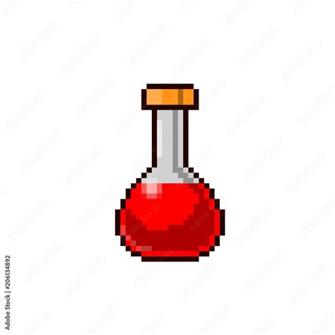 potion pixel art icon Stock Illustration | Adobe Stock