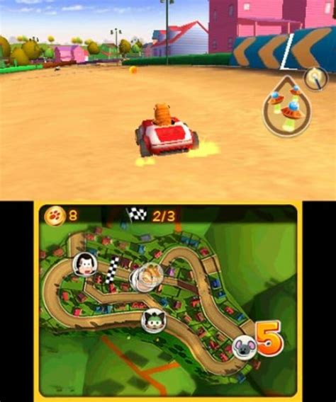 Garfield Kart (3DS) Screenshots