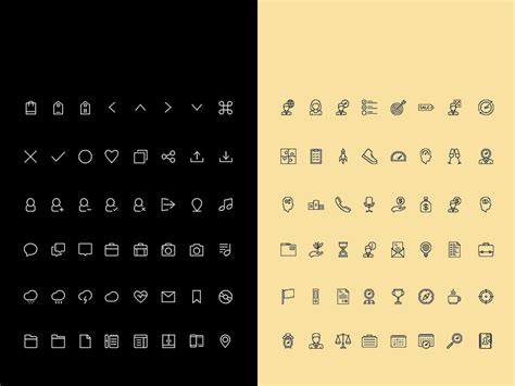 Simple Line Icon Set - PSD Freebie - Freebie Supply