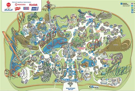 From The Archives: Canada's Wonderland 1981 Map - Theme Park Canuck