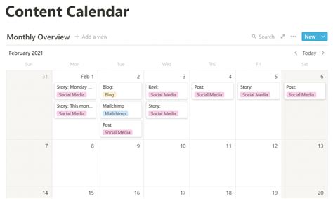 Notion Calendar Templates