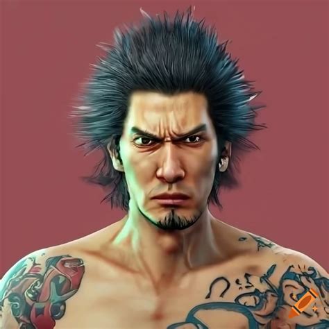 Realistic 3d render of ichiban kasuga from yakuza game on Craiyon