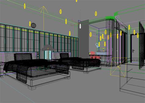 Modern Hotel Room 3D Model MAX | CGTrader.com