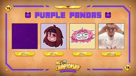 MCC TR Purple Pandas! : r/MinecraftChampionship