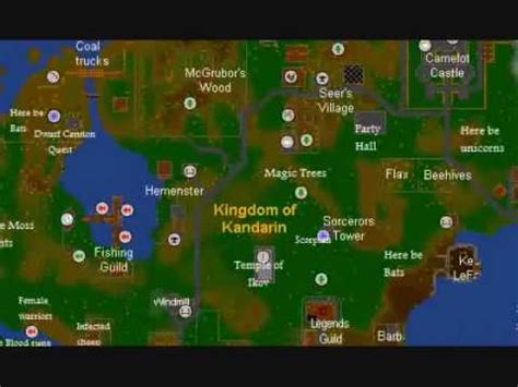 Runescape Classic World Map - YouTube