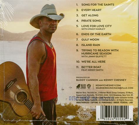 Kenny Chesney CD: Songs For The Saints (CD) - Bear Family Records