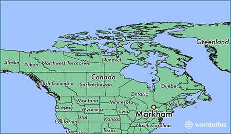 Where is Markham, ON? / Markham, Ontario Map - WorldAtlas.com