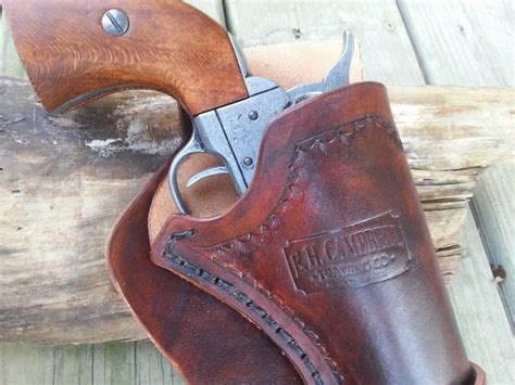 Western Leather Holster with Leg Ties - Colt 45 Peacemaker and Similar ...