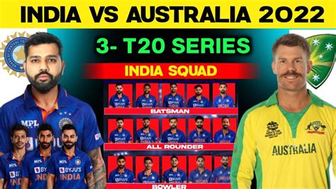 India vs Australia 2022 T20 Series- Team India Squad | India Squad For ...