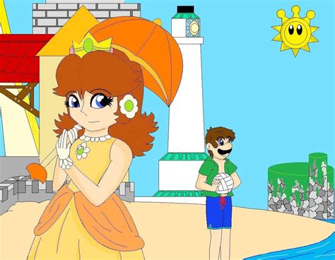 Luigi and Daisy Vacation - Luigi and Daisy Fan Art (9351300) - Fanpop