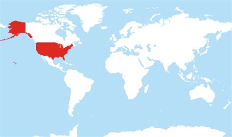 Where is United States located on the World map?