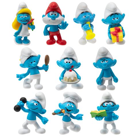 Buy The Smurfs 40TH Anniversary Classic Figure 10 Pack - Features 2 ...