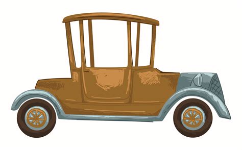 Retro car, small vehicle, old vintage automobile 17776139 Vector Art at Vecteezy