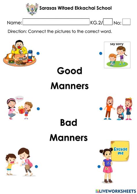 GOOD and BAD MANNERS activity | Manners activities, Good manners, Social skills for kids