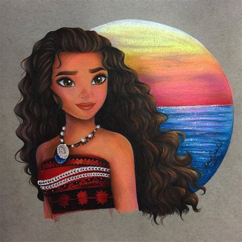 Moana (Drawing by MaxxStephen @Instagram) #Moana | Disney art drawings, Disney princess drawings ...