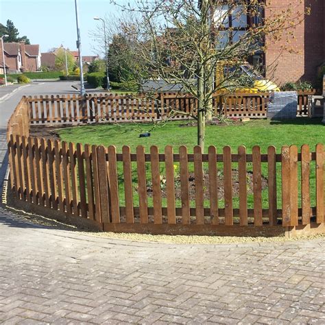 Picket Fence Panel | Round Top | Pressure Treated | Free Delivery Available