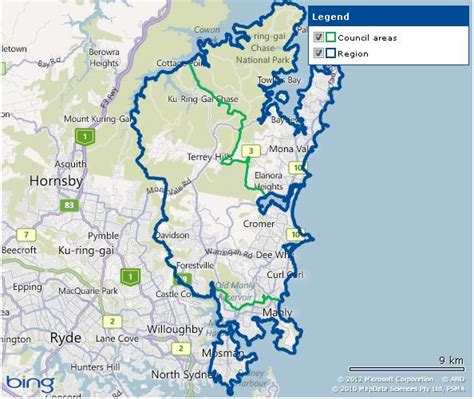 Map of the Northern Beaches - Northern Beaches Landscapes