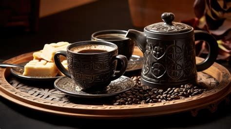 Premium AI Image | Elevated Flavours Kopi Tubruk's Traditional Delight