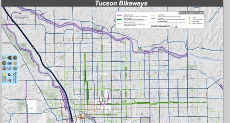 New Tucson bike map highlights routes with fewer cars | Bicycle Tucson