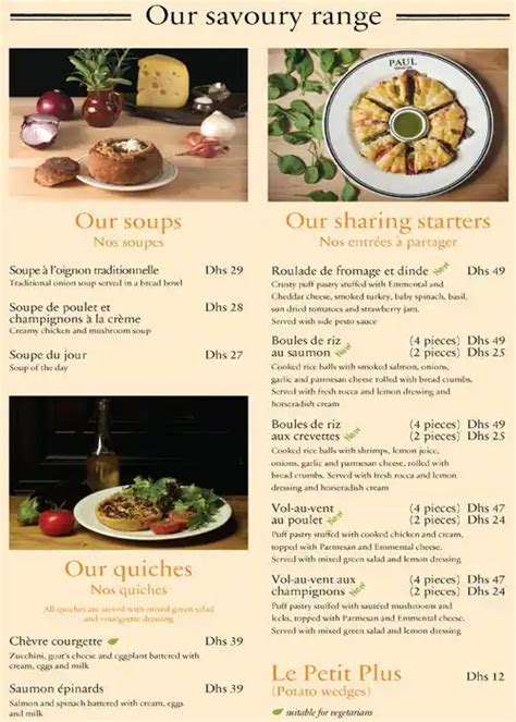 PAUL Bakery & Restaurant Menu - Zomato