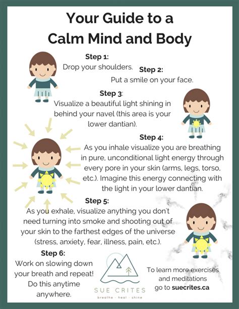 Free Guide to Calm Mind and Body - Sue Crites