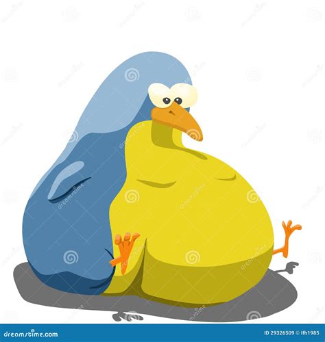 Fat bird stock illustration. Illustration of bizarre - 29326509