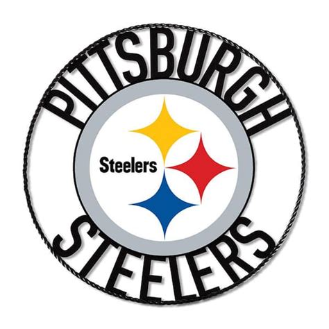 IMPERIAL Pittsburgh Steelers Team Logo 24 in. Wrought Iron Decorative Sign IMP 584-1004 - The ...