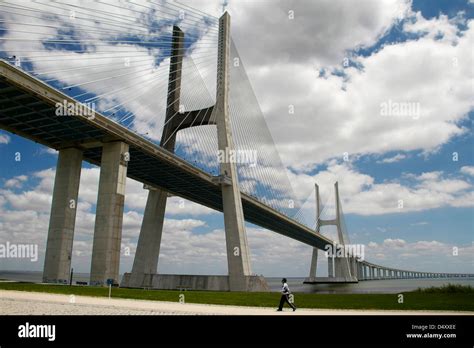 The longest bridge in europe Stock Photo - Alamy