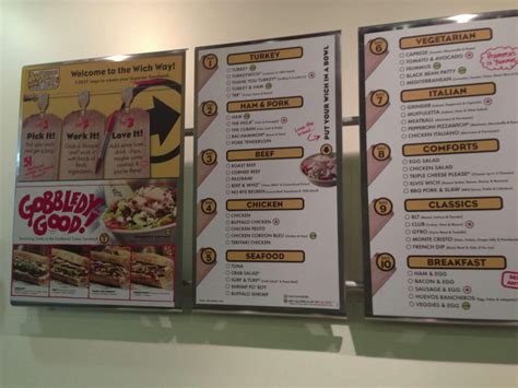 Which Wich? Menu, Menu for Which Wich?, Indiana Avenue, Indianapolis - Urbanspoon/Zomato