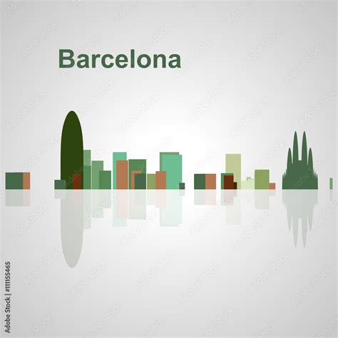 Barcelona skyline for your design Stock Vector | Adobe Stock