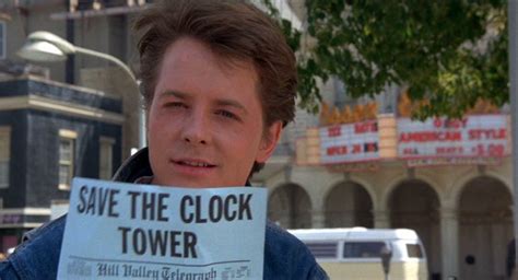 Back To The Future Memorabilia Folded Save The Clock Tower Flyer ...