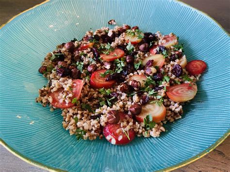 Buckwheat And Candy Cane Beet Salad