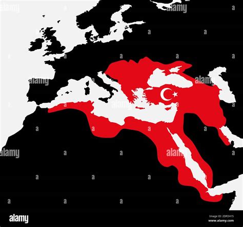 Ottoman Empire Ww1 Flag Map