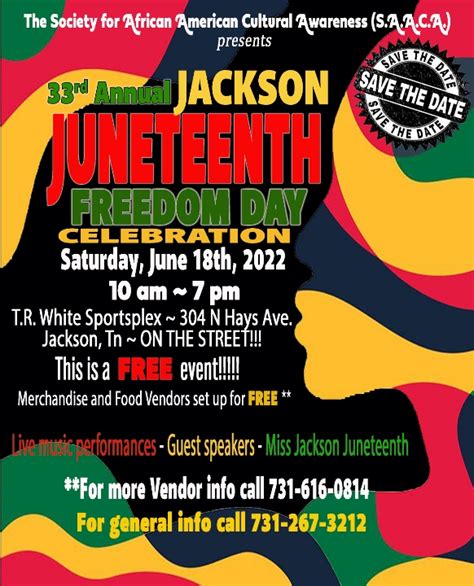 33rd Annual Jackson Juneteenth Freedom Day - Jackson Madison County ...