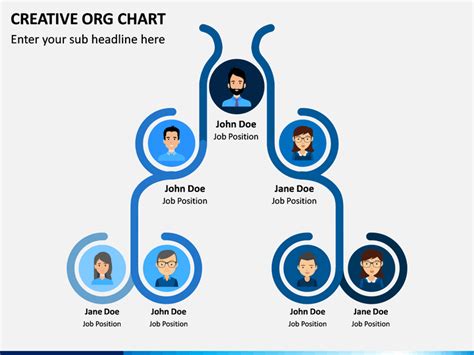 Powerpoint infographic organization chart - keryrobo