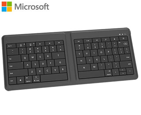 Microsoft Universal Foldable Bluetooth Keyboard - Black | Catch.com.au