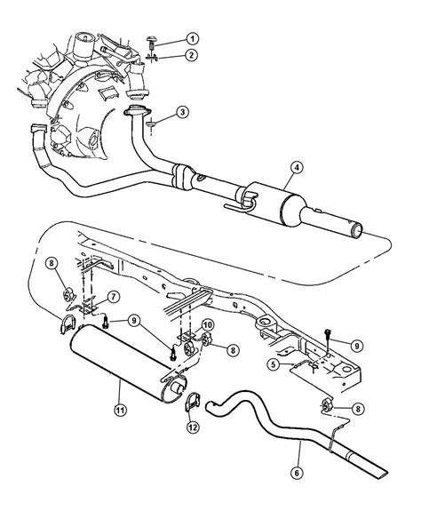 2000 Dodge Durango Exhaust System.