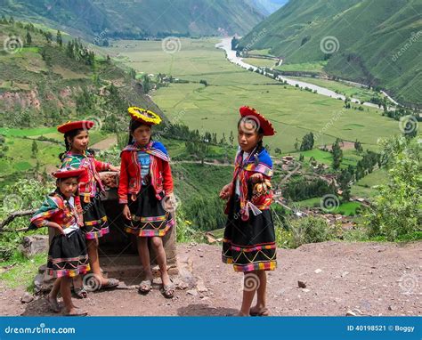 Children at Mirador Taray Near Pisac in Peru Editorial Photo - Image of ...