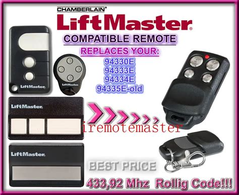 10pcs Chamberlain liftmaster 94335e 94330e 94334e 94333e compatible remote control-in Door ...