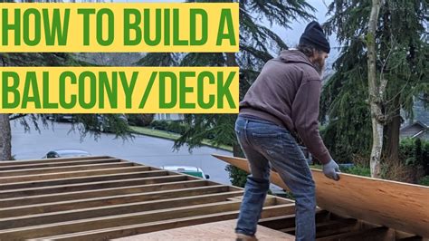 How TO build A BALCONY/DECK - YouTube