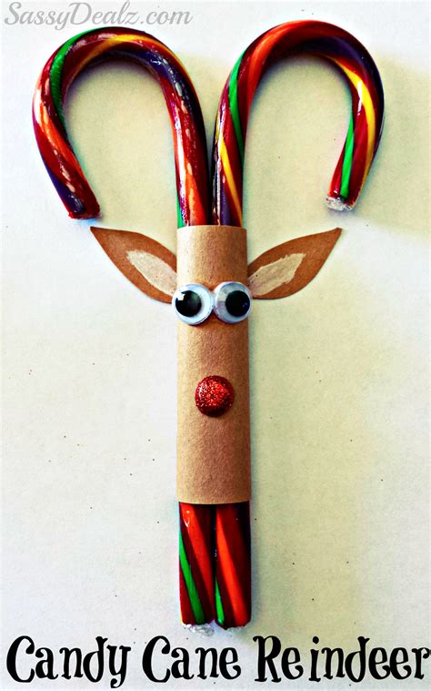 Candy Cane Reindeer Christmas Craft or Treat For Kids - Crafty Morning