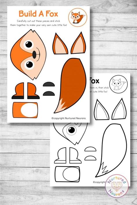 Create a Fantastic Fox With This Build A Fox Craft - Nurtured Neurons