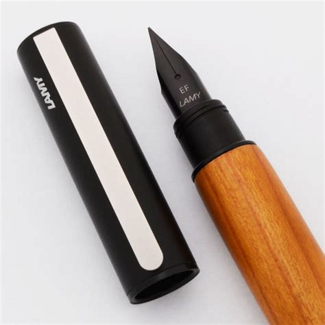 Lamy Accent Fountain Pen (1990s) - Matte Black w Light Wood Grip ...