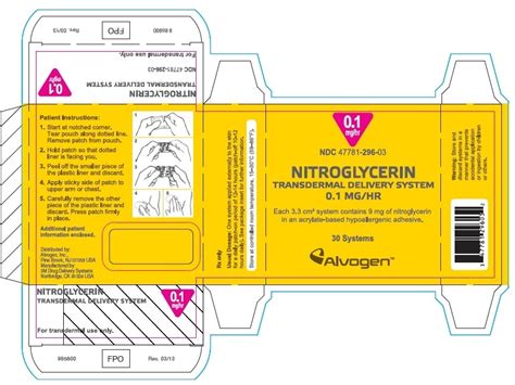 Nitroglycerin (Transdermal patch) - wikidoc