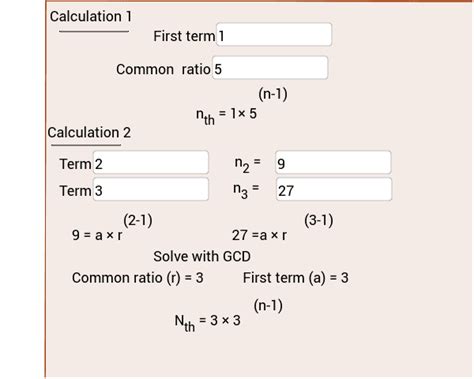 Geometric sequence calculator – GeoGebra